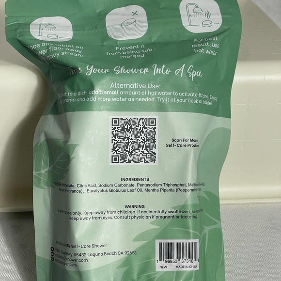 Self-Care Shower Eucalyptus Shower Steamers Bombs Brand New In Bag 10 Pack - Picture 3 of 3